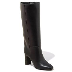 A New Day Women's Black Faux Leather Livia Stovepipe Tall Boots